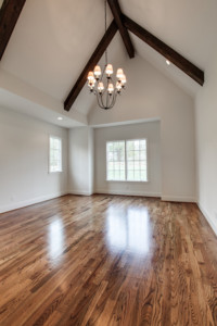 Entryway with high vaulted ceilings