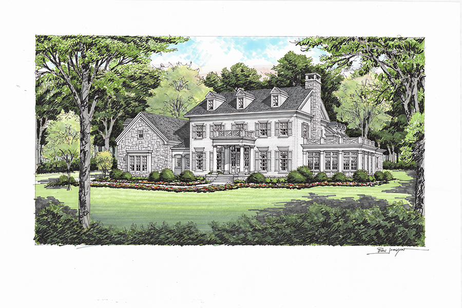 Rendering of home for Sloan Valley Farms