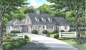 English Cottage, #1, Baird Graham Company, Sloan Valley Farms, Architect Catherine Sloan, Rendering Ben Johnson