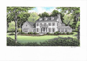 Rendering of home for Sloan Valley Farms